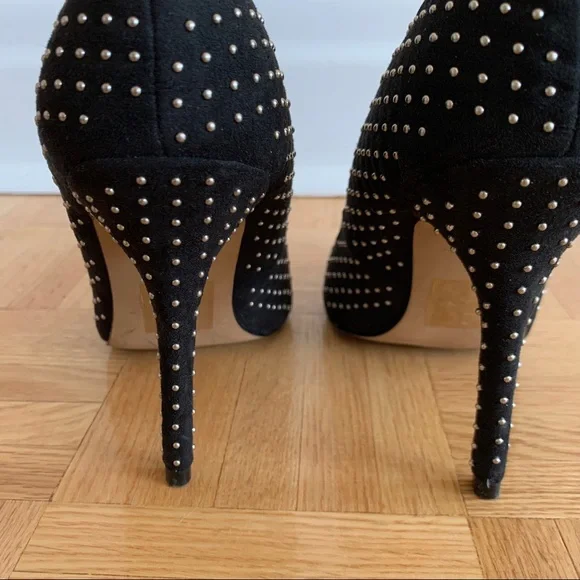 Aldo Studded Stilettos Black Heels - Picture 5 of 8